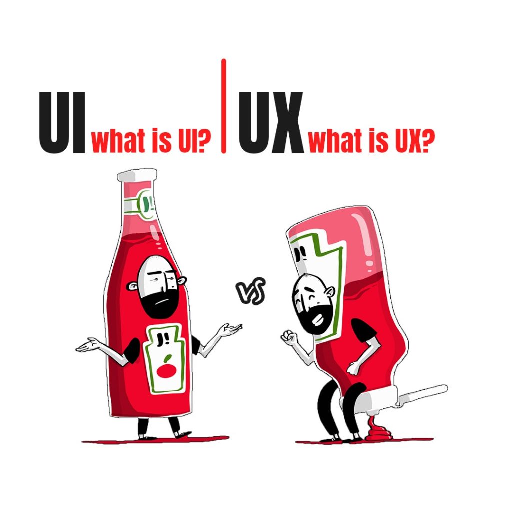 Diseñador UX vs UI ejemplo ketchup